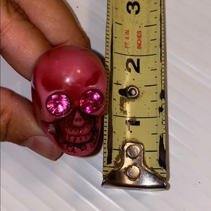 Pink skull ring